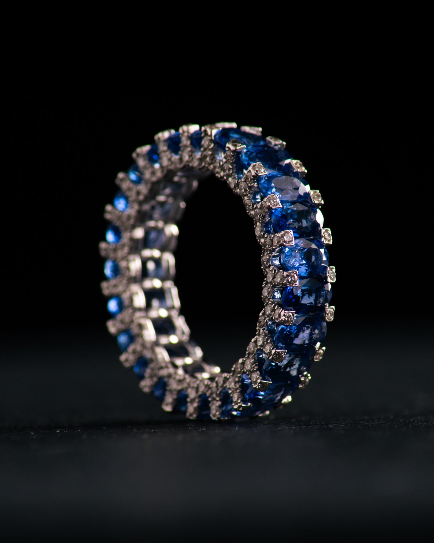 Sapphires Eternal Wedding Band