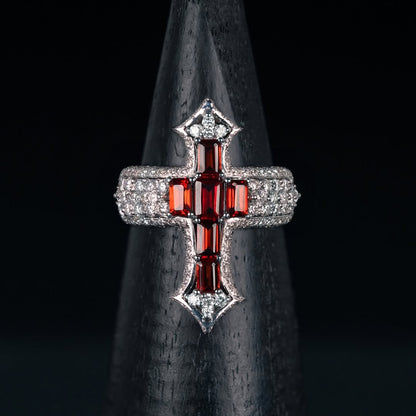 Bernini's Signature Red Cross Ring