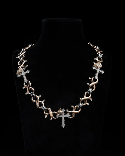 Thorned Cross Necklace