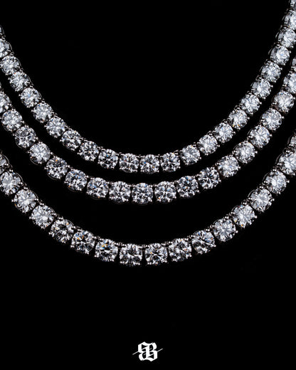 Triple Tennis Necklace