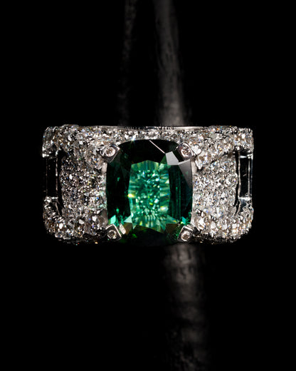 Green Tourmaline Ring