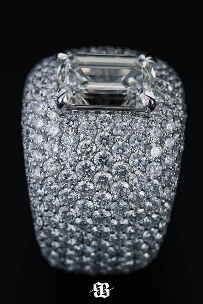 Royal Emerald Pavè Ring