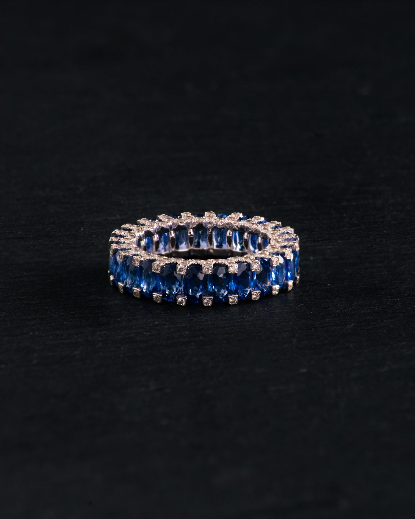 Sapphires Eternal Wedding Band