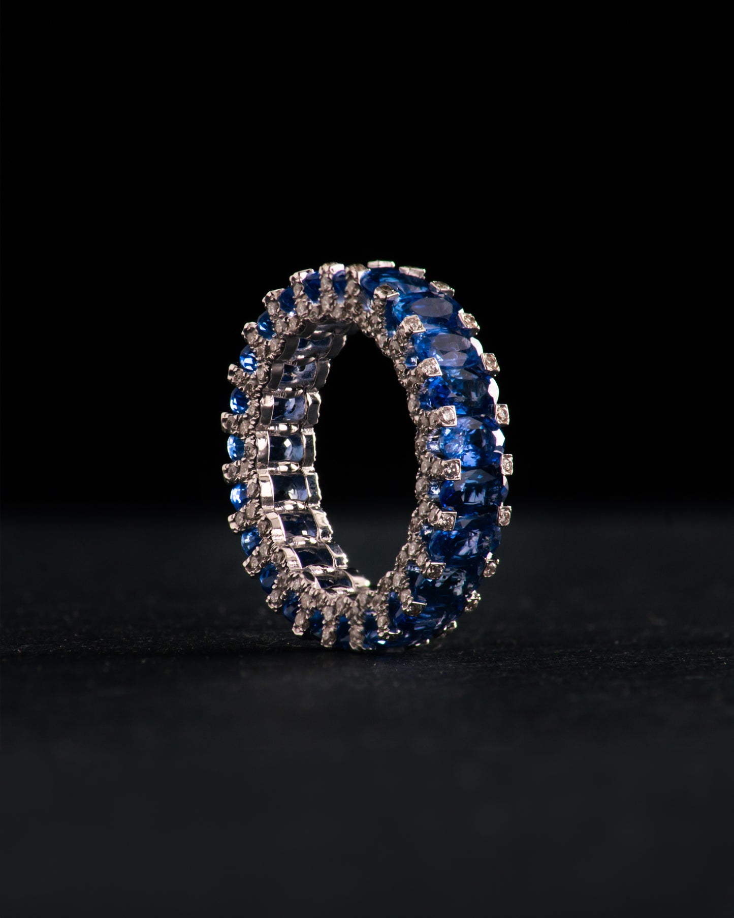 Sapphires Eternal Wedding Band