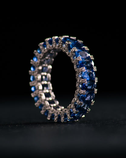 Sapphires Eternal Wedding Band