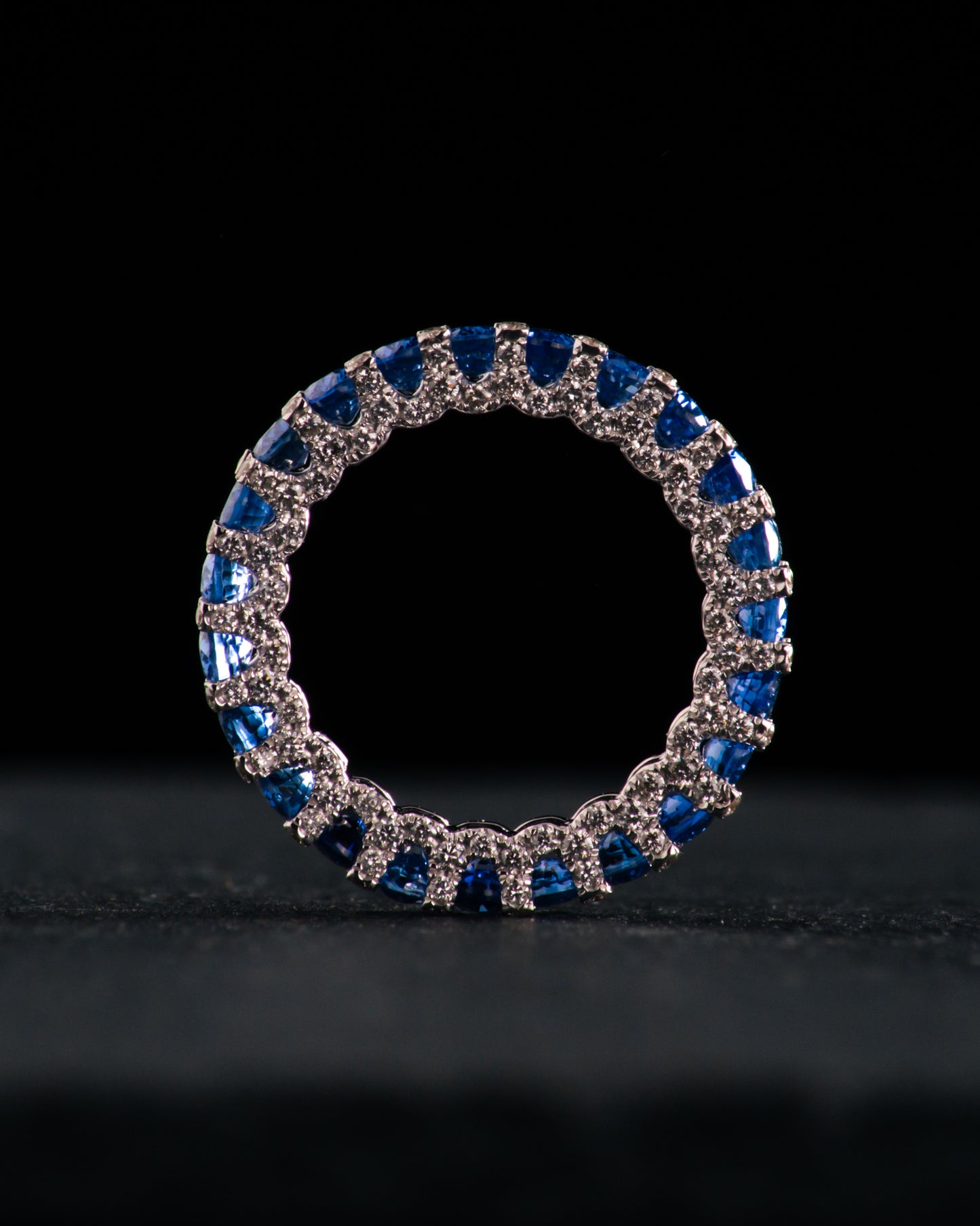 Sapphires Eternal Wedding Band