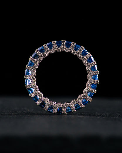 Sapphires Eternal Wedding Band