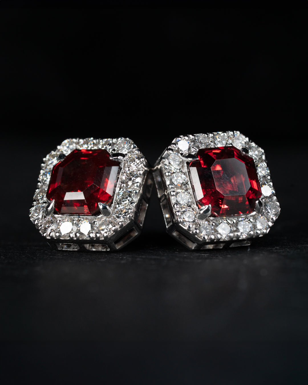 Red Garnet Earrings