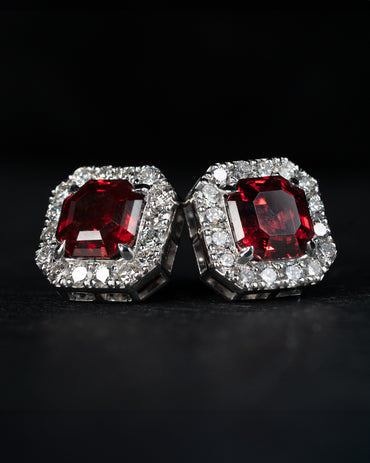 Red Garnet Earrings