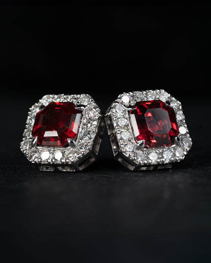 Red Garnet Earrings