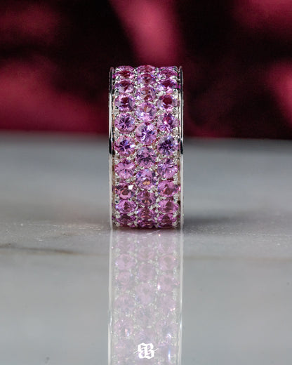 Purple Sapphires Wedding Band
