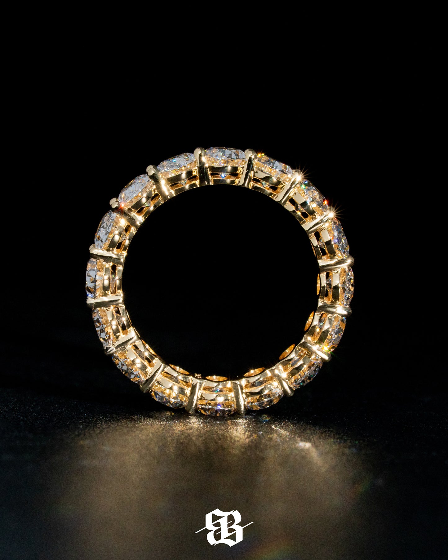 Oval Eternity Band Ring