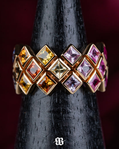 Square Sapphires Ring