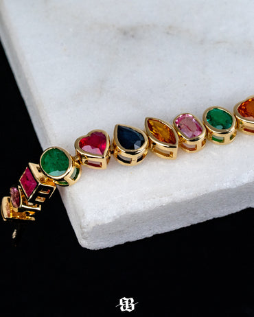 Multishape Sapphires Bracelet