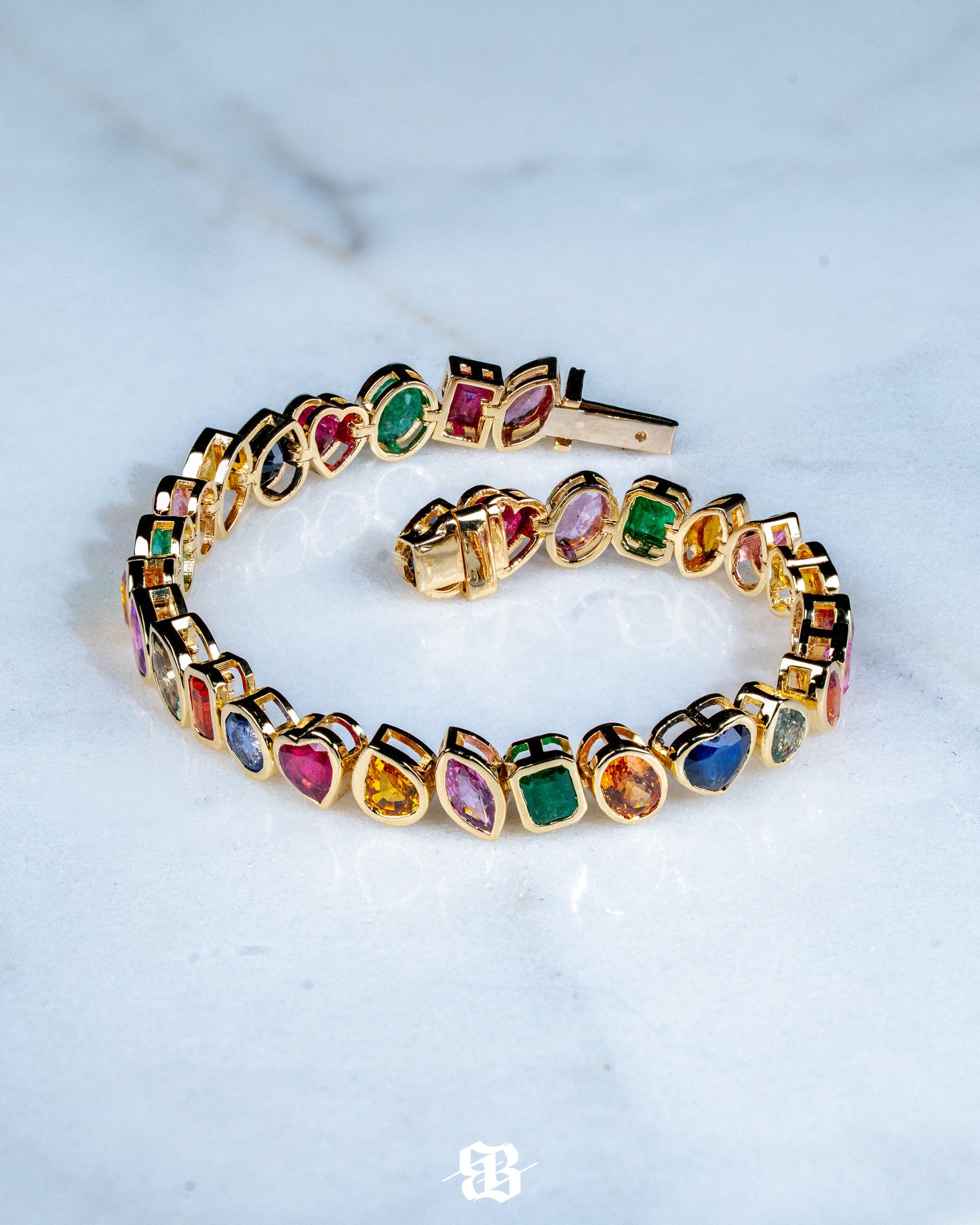 Multishape Sapphires Bracelet