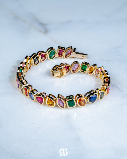 Multishape Sapphires Bracelet