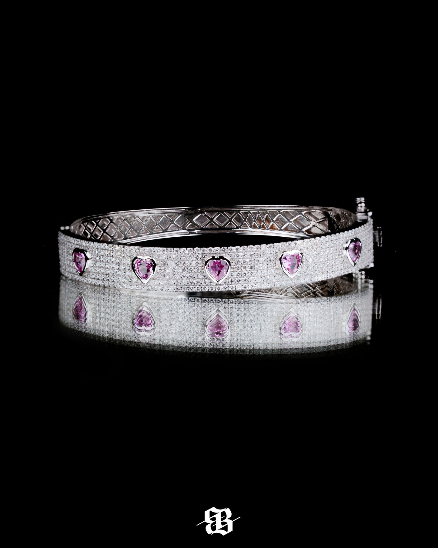 Heart Bangle Bracelet