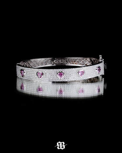 Heart Bangle Bracelet