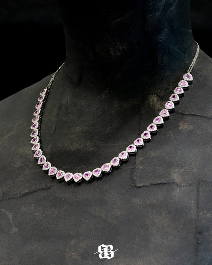 Royal Pink Sapphires Necklace