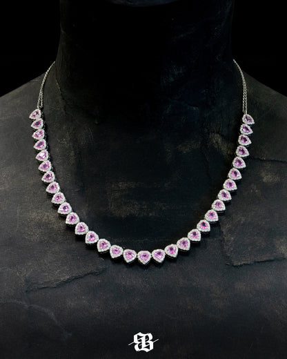 Royal Pink Sapphires Necklace