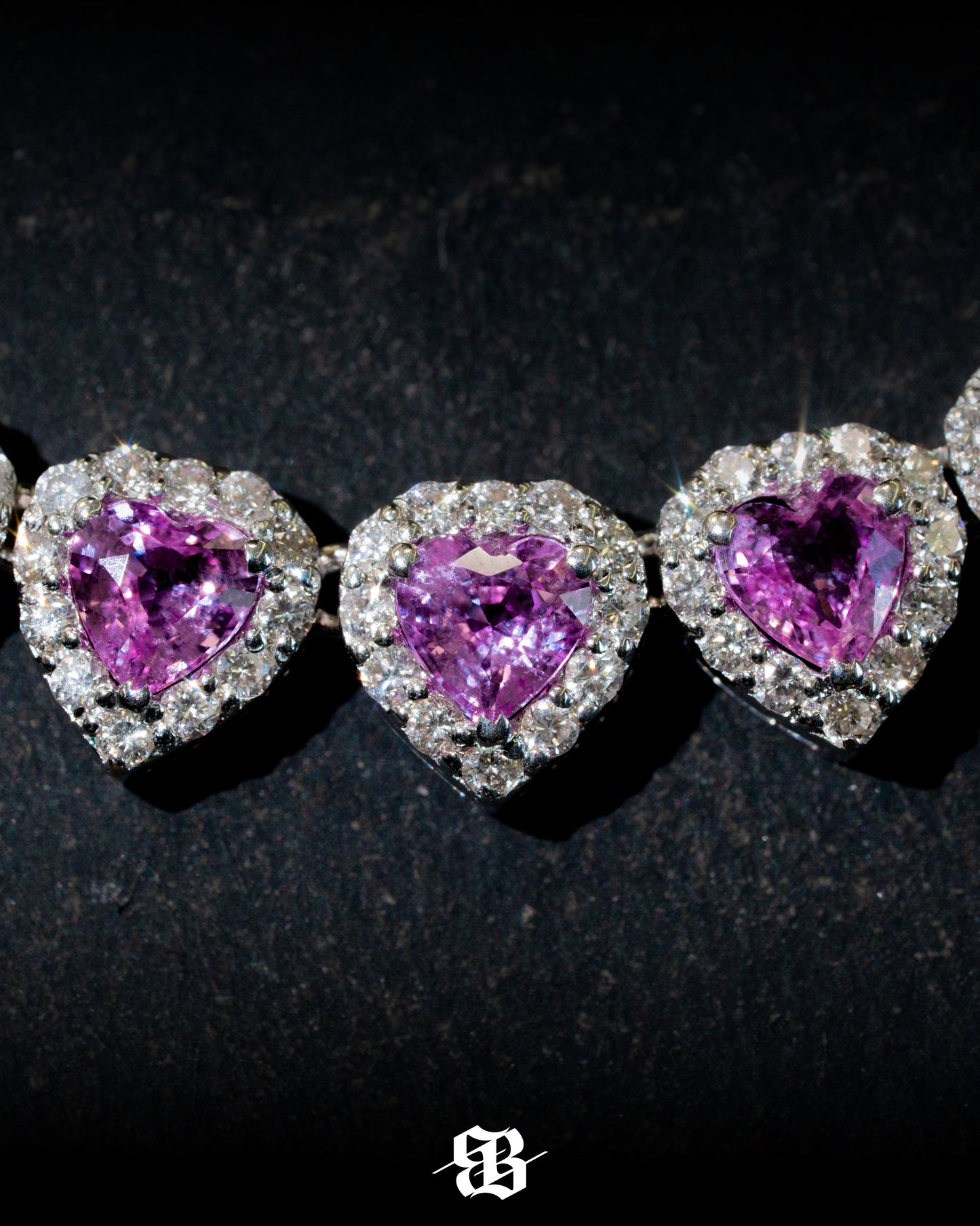 Royal Pink Sapphires Necklace