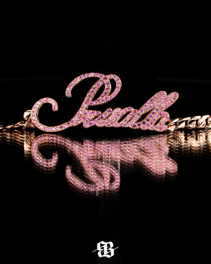 Customisable Pink Sapphires Bracelet