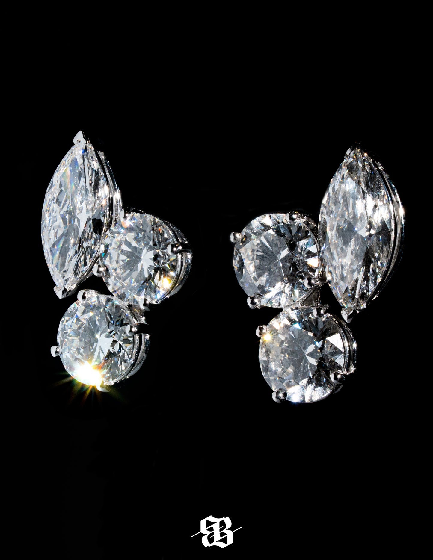 Round Drop Earrings