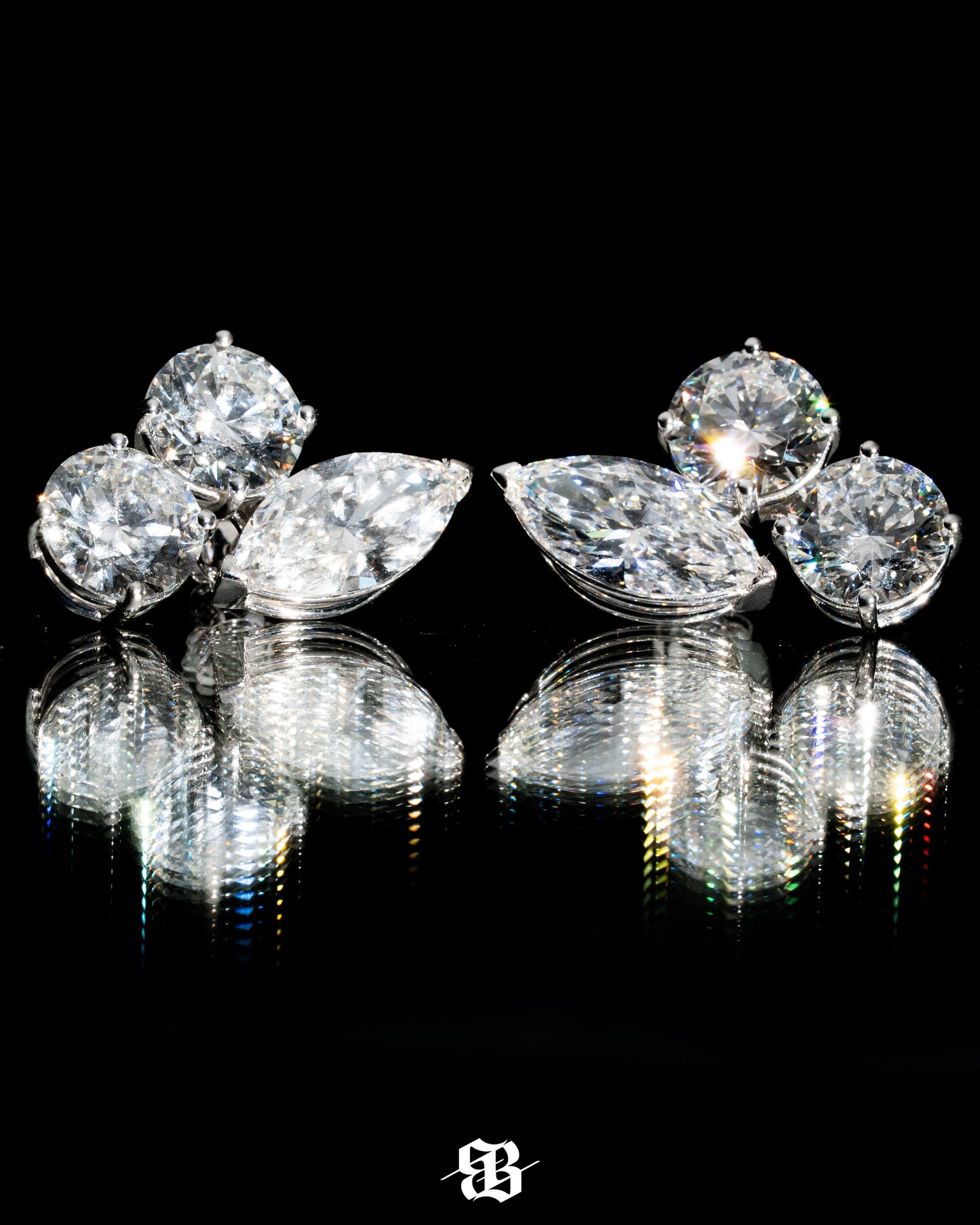 Round Drop Earrings