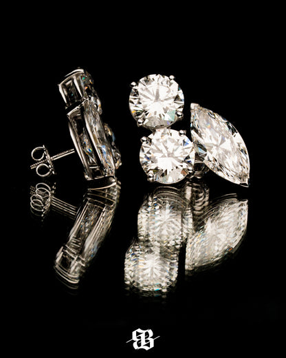 Round Drop Earrings