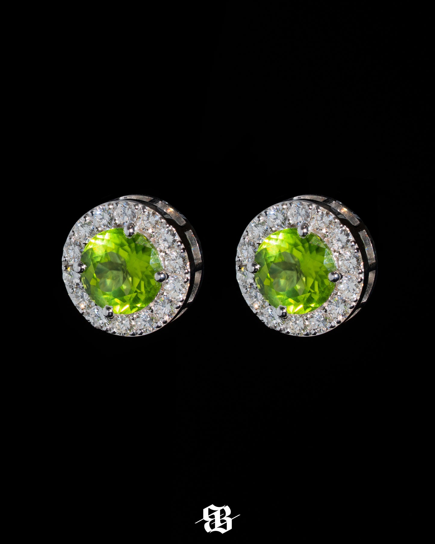 Green Peridots Earrings