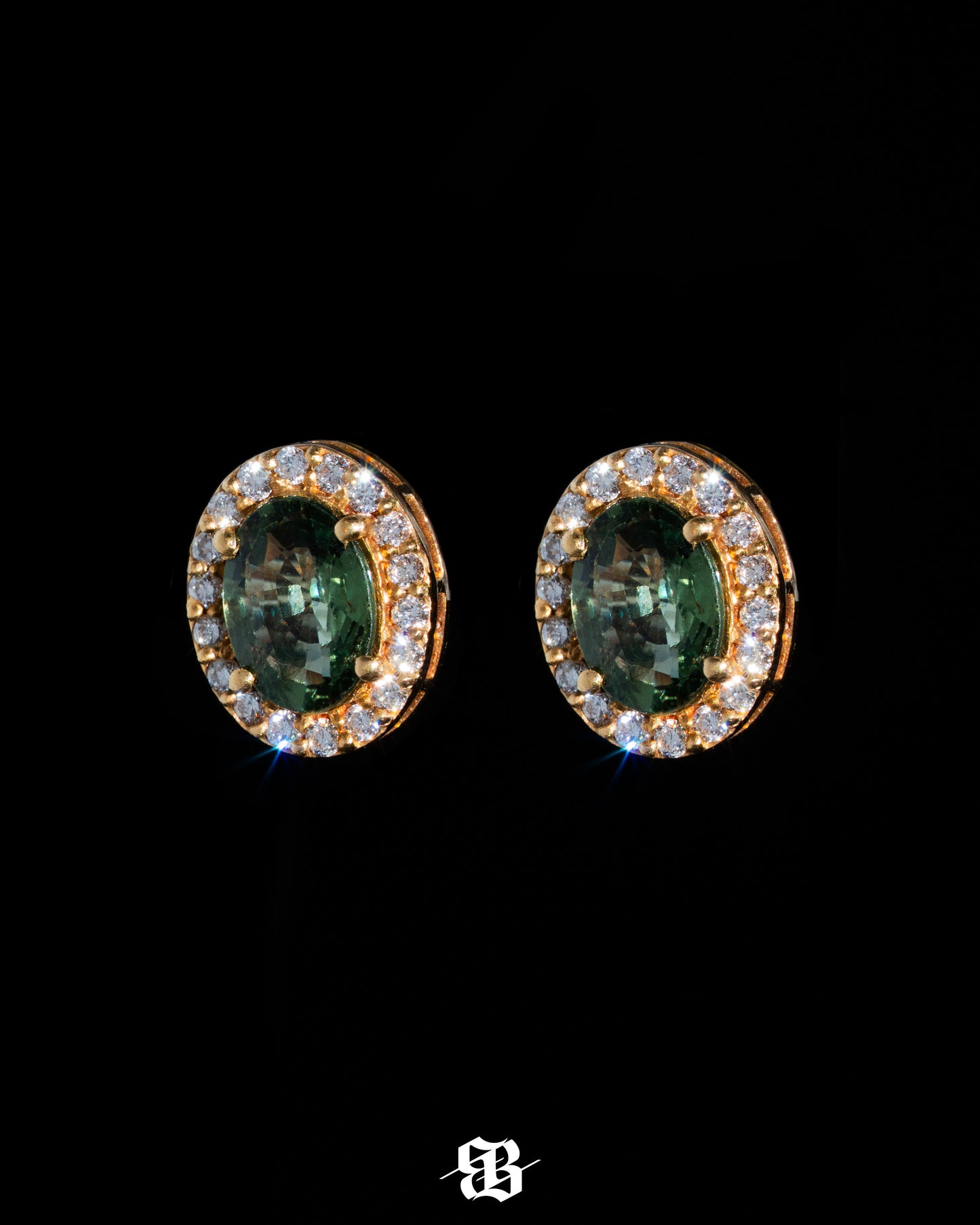 Green Sapphires Earrings