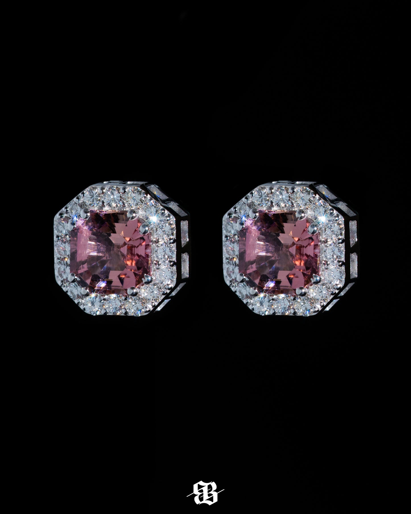 Pink Tourmalines Earrings
