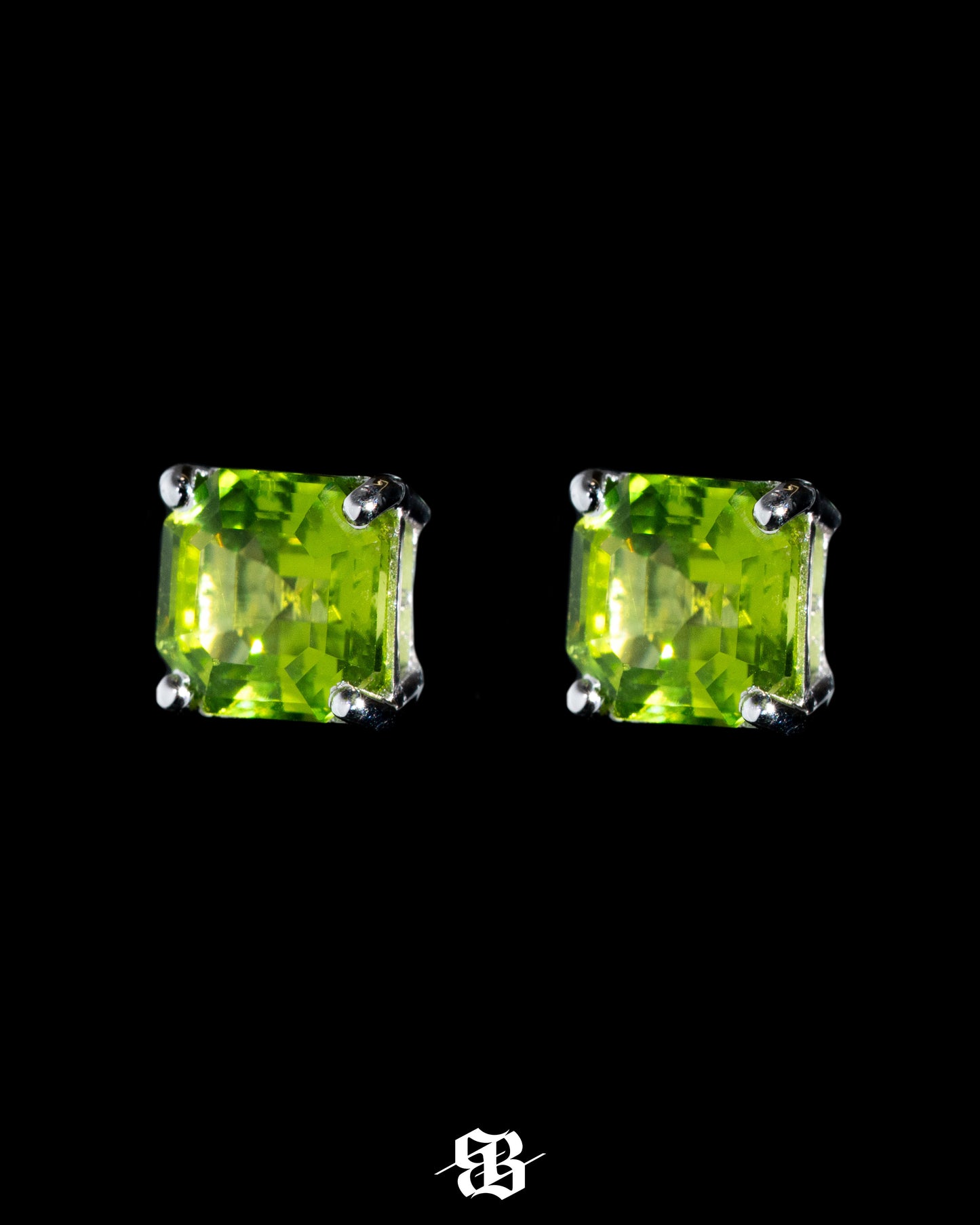 Green Peridots Earrings