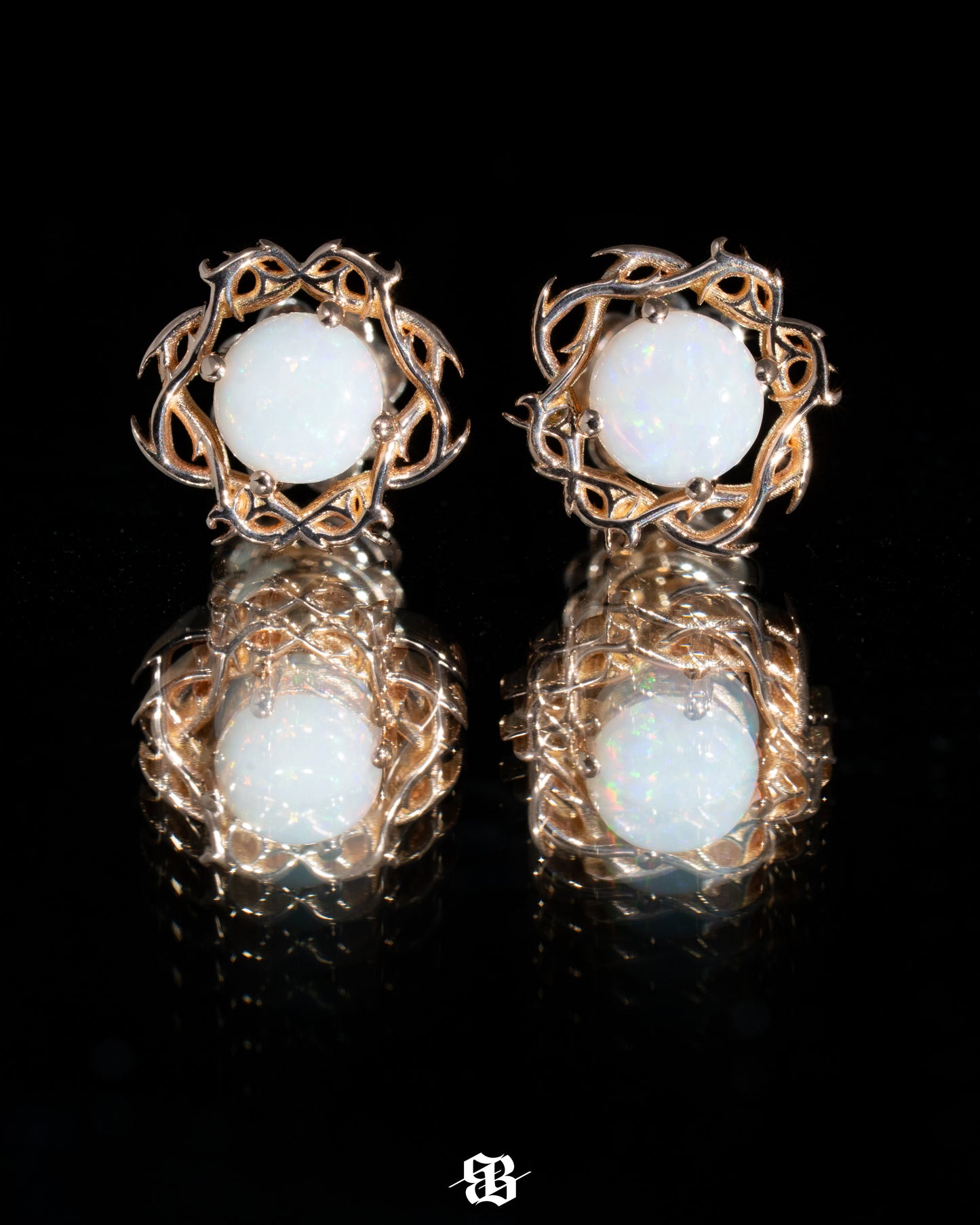 Opals Crown of Thorns Earrings