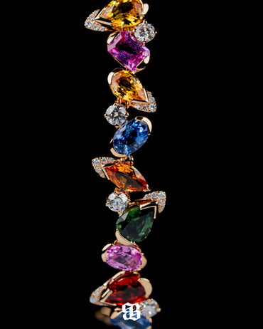Multishape Sapphires Necklace